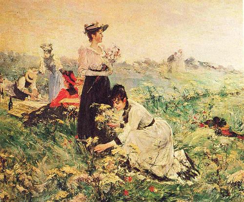 Juan Luna Picnic in Normandy painting France oil painting art